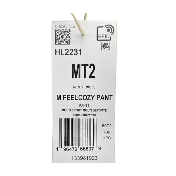 Adidas Mens Fleece Jogger Pants Size Medium Tall2 (30x35") Navy Blue Sweatpants - Picture 7 of 7